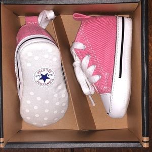 Converse first star hi pink 1C infant